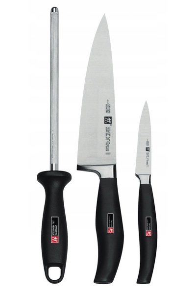 ZWILLING Set Five Star de 2 cuțite + ascuțitor, set universal