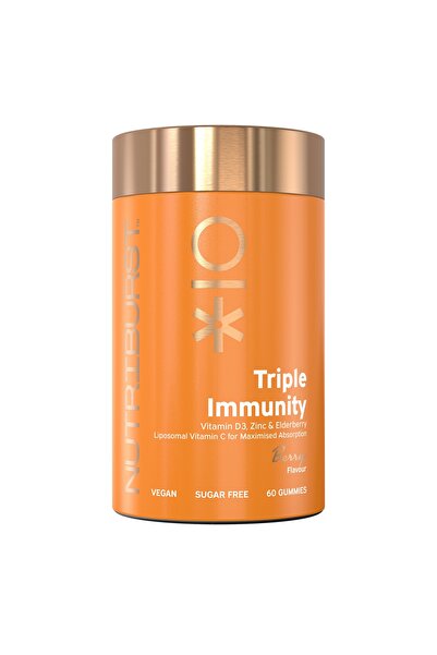 Nutriburst Imunitate Triplă Premium – Jeleuri cu aromă de fructe de pădure, 6...
