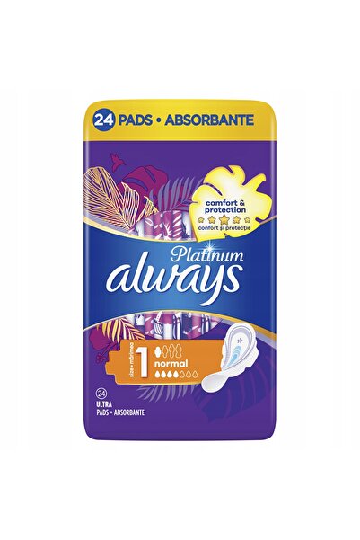Always Absorbante igienice Platinum Normal (mărimea 1) cu aripioare X96