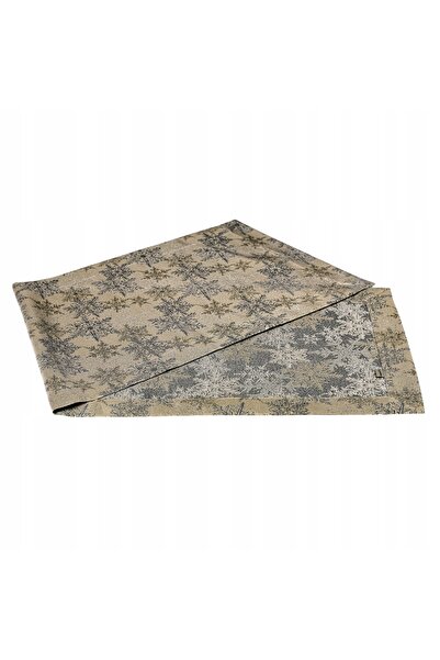 invitta Traversă de Crăciun Gri Auriu - Magia Crăciunului 50x150 cm