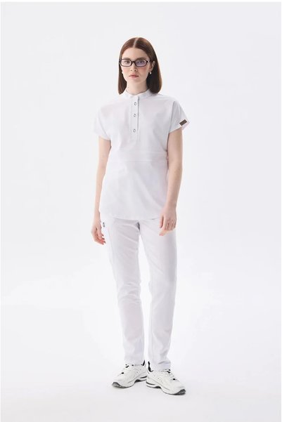 Class Üniforma N O V a |   White Women's Pants – Lycra Single Bottom