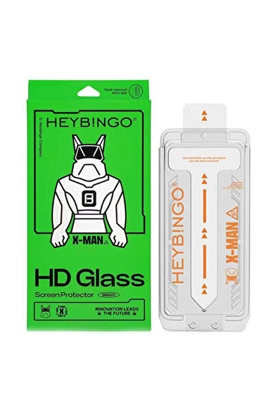 HEYBİNGO Protector de ecran din sticlă securizată X-MAN HD pentru iPhone 18 P...