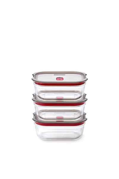 Black Blum Black + Blum Stack+Nest set de 3 recipiente de sticlă S