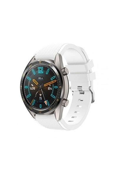 OEM Λουράκι με υφή τουίλ 22mm για Huawei Watch GT 4 46mm Λευκό