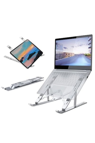 OEM Πτυσσόμενη Βάση Αλουμινίου Για Laptop Και Tablet X2-silver