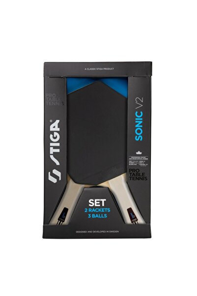 STIGA Set de tenis de masă Sonic V2 - 2 rachete, 3 mingi