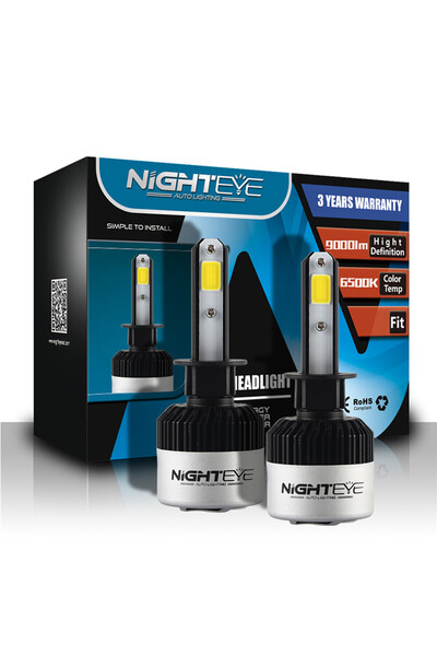 NIGHTEYE Λαμπτήρες LED 2 ΤΕΜ 36W 4500LM H1 9-32V 6500K A315 S2