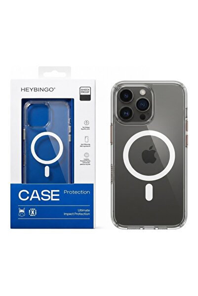 HEYBİNGO Husă transparentă X-MAN pentru iPhone 16 Pro, Subțire, Antișoc, MagS...
