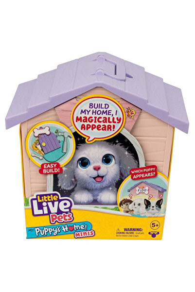 LITTLE LIVE PETS Λίτλ Τάικς Σπιτάκι Κουταβιού Μίνι Ροζ Σπιτάκι με Μωβ Στέγη