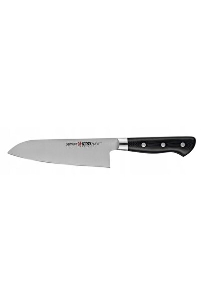 Samura Cuțit santoku Pro-S de 175 mm, oțel AUS-8, mâner G10 negru