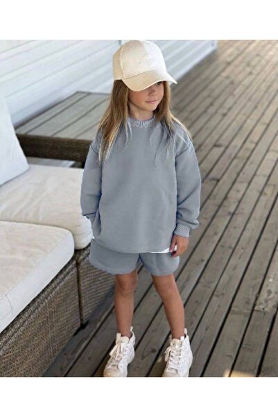 Sweatshirt Şort Takım