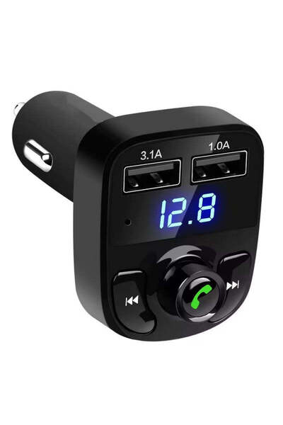 NO BRAND X8 πομπός FM αυτοκινήτου, Bluetooth 5.0, MP3 Player, Διπλό USB 3.1A,...