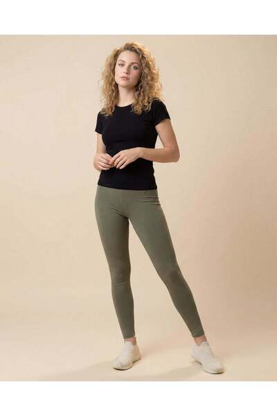 REDTAG Women Green And Charcoal Pack of 2 Leggings