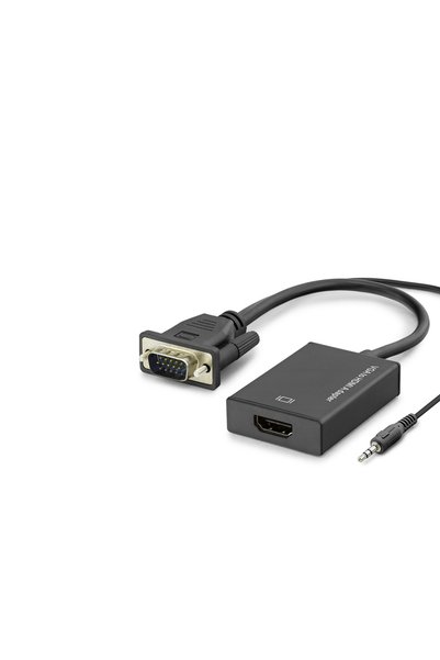 Lovesta Home محول صور من VGA إلى HDMI مع مخرج صوت 1080P - أسود HDX7874