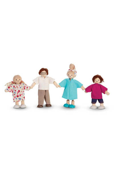 PLANTOYS Modern Doll Family — Wooden Dollhouse & Accessories