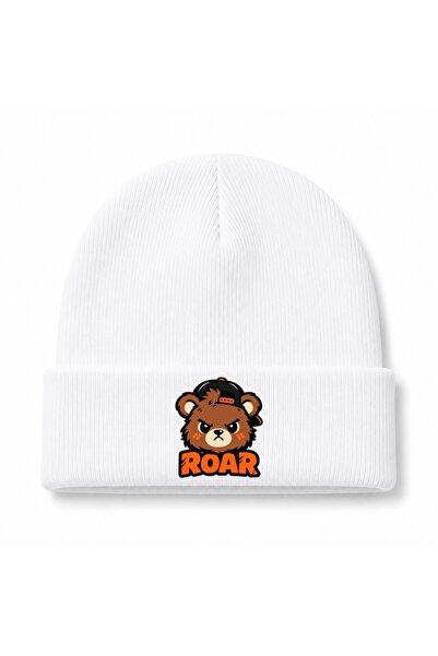 Rabona Fashion Μπερές με αστικό γραφικό σχέδιο Roar Street Bear
