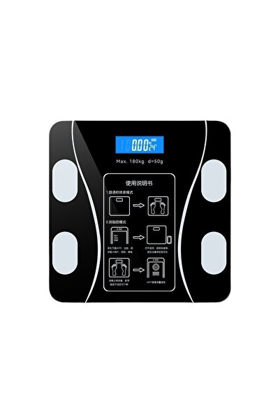 MRG Ζυγαριά σώματος Smart M8501, Bluetooth Intelligent App, Ηλεκτρονική, Μαύρο