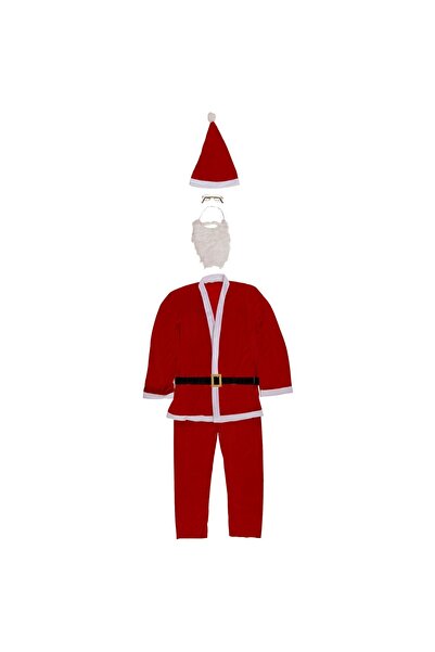 DD SHOP Costum Catifelat Mos Craciun pentru Adulti - One Size - Costume