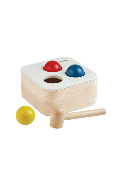 PLANTOYS Punch & Drop Bin — Wooden Toddler Toy