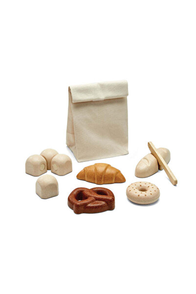 PLANTOYS Bread Set — Wooden Pretend Play Set
