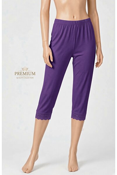 Altınay Luxury Women's Viscose Capri Leggings, Below the Knee Leggings, under...