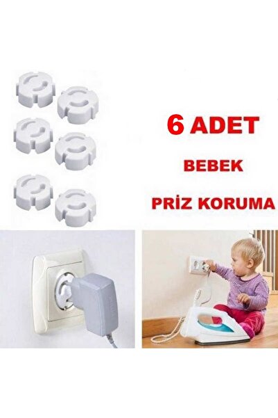 Çocuk Emniyet Kilidi Priz Kapağı - 6'lı Paket - Elektrik Koruyucu
