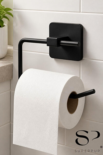 SUPERPUP Metal Toilet Paper Holder Adhesive