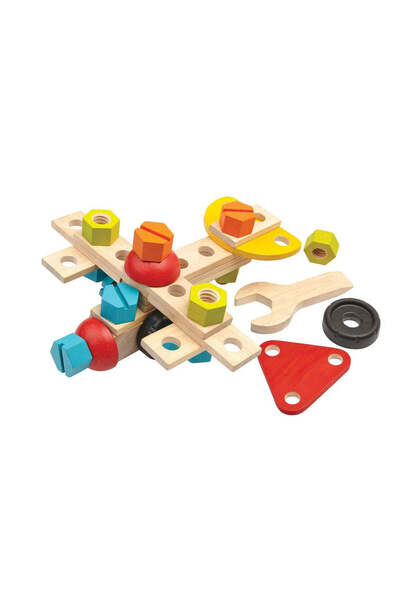 PLANTOYS Construction Set — Wooden Building Toy