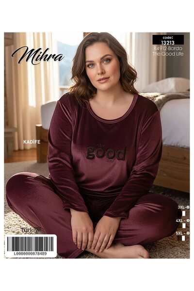 Mihra Velvet Battal Pajama Set