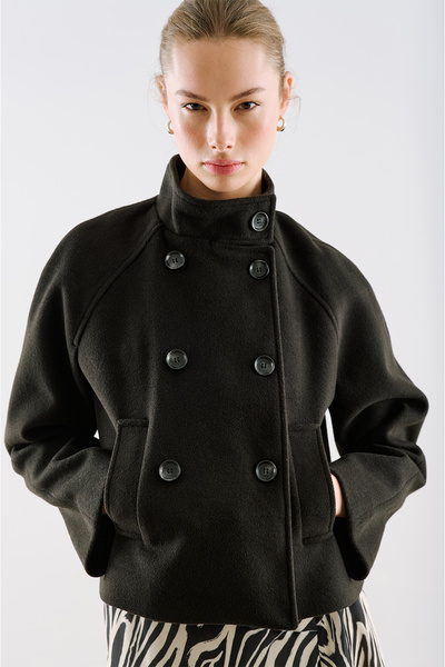 Manuka Premium Kisa Kruvaze Jacket Black