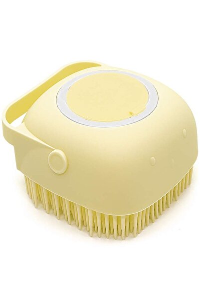 Quasar & Co. Burete de silicon cu rezervor de șampon, 80 ml, galben