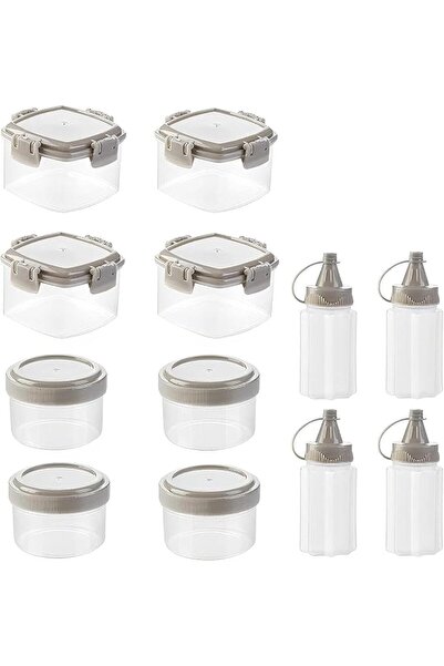 GENERAL Joyz 12Pcs Mini Squeeze Bottles, Small Clear Condiment Containers, Po...