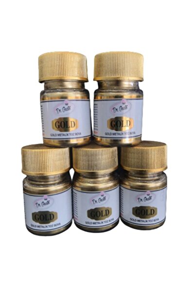Dr. Gusto Dekor 5li Set Altın Metalik Boya 10 gr