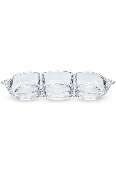 MEW Glass 3-Section Candy Bowl - 32×11cm