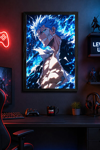 Charmbi Bleach Grimmijow Black Wooden Framed Poster Premium Digital Print Pai...