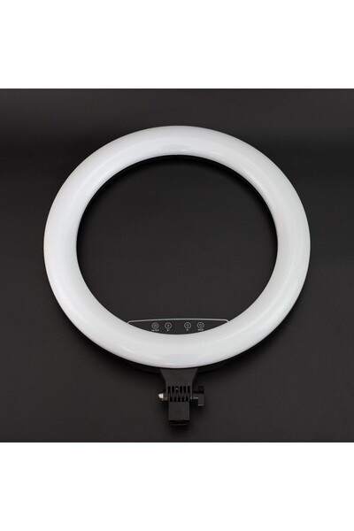 Generic Brand Lampa Circulara Ring Light LED, diametru 46 cm, telecomanda, 3 suporturi telefon, trepied
