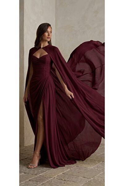 MERİT FASHION Uçuş Uçuş Şık Premium Şifon Pelerin