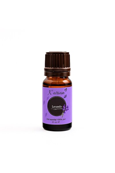 Karian Ulei esențial de lavandă, organic, certificat, 100% pur, nediluat, flacon de sticlă, 10 ml