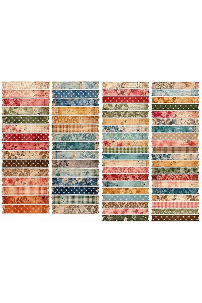 TELLGRAF مجموعة ملصقات ذات تصميم شرائط ملونة (21x30 سم، قطعة واحدة)