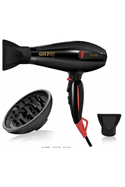 GRT PRO Uscător de păr cu difuzor, 2400 W, puternic, cu multiple moduri de te...