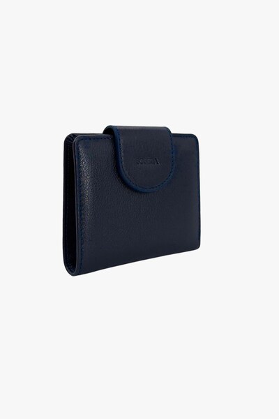 SOSELA 56-2005 Women's Navy Blue Leather Wallet