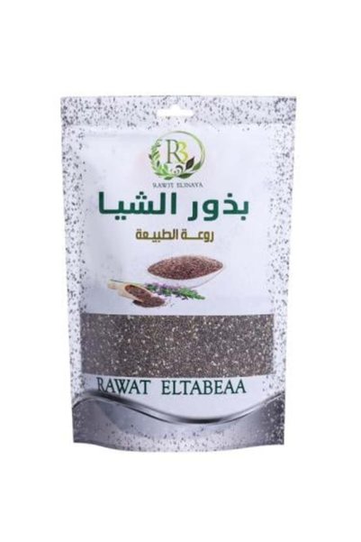 raw3t el3naya بذور الشيا الطبيعية 100% من روعة العناية - 250 جرام