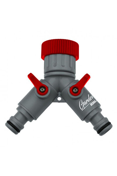 dedra Conector cu dublă ploaie, robinete pornit/oprit, 1/2 ", 3/4 ", blister