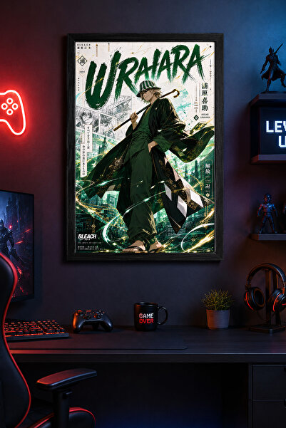 Charmbi Bleach Urahara Black Framed Modern Wall Painting Custom Coating Poste...