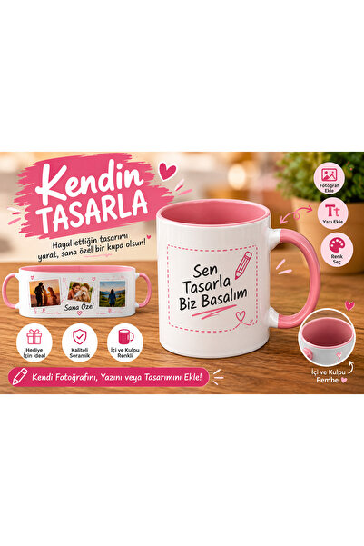 Kişiye Özel Kupa Bardak – İsim, Fotoğraf ve Mesaj Seçenekleriyle ( KENDİN TASARLA )