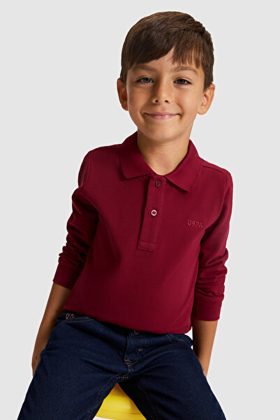 U.S. Polo Assn. Boy's Cherry Basic Sweatshirt 50333363-Vr223