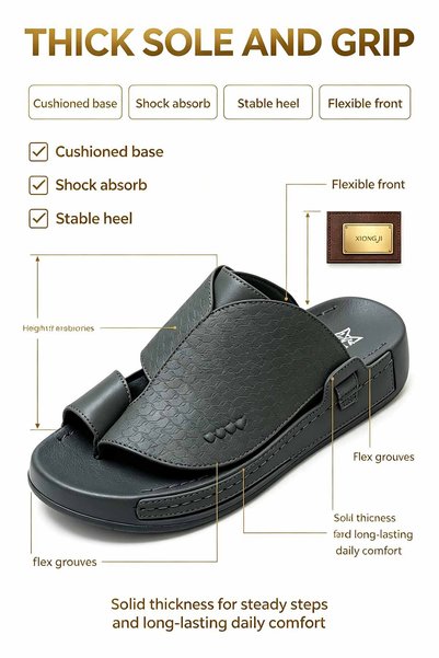 Saudi Step Slipper Shoes Perfect Gift |   Premium Leather and Metal Detailing...
