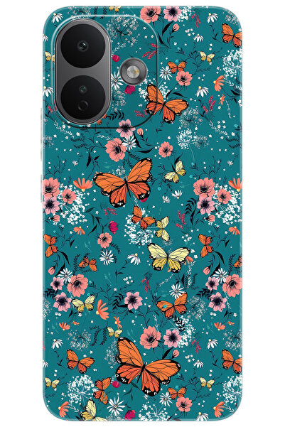 Ceppare Xiaomi Redmi Note 17 PRO 5G Uyumlu Kılıf Desen Baskılı Silikon Kelebe...