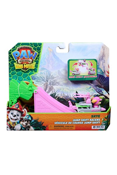 PAW PATROL Patrula Catelusilor Filmul cu Dinozauri Set Vehicul cu Rampa si Fi...