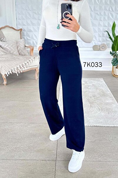 İnce Topuk Elastic Waist Modal Trousers 7K033